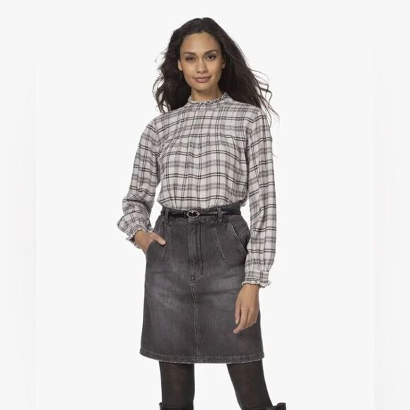 RAILS ARIANA SHIRT IVORY ONYX CHECK - Picture 14 of 16